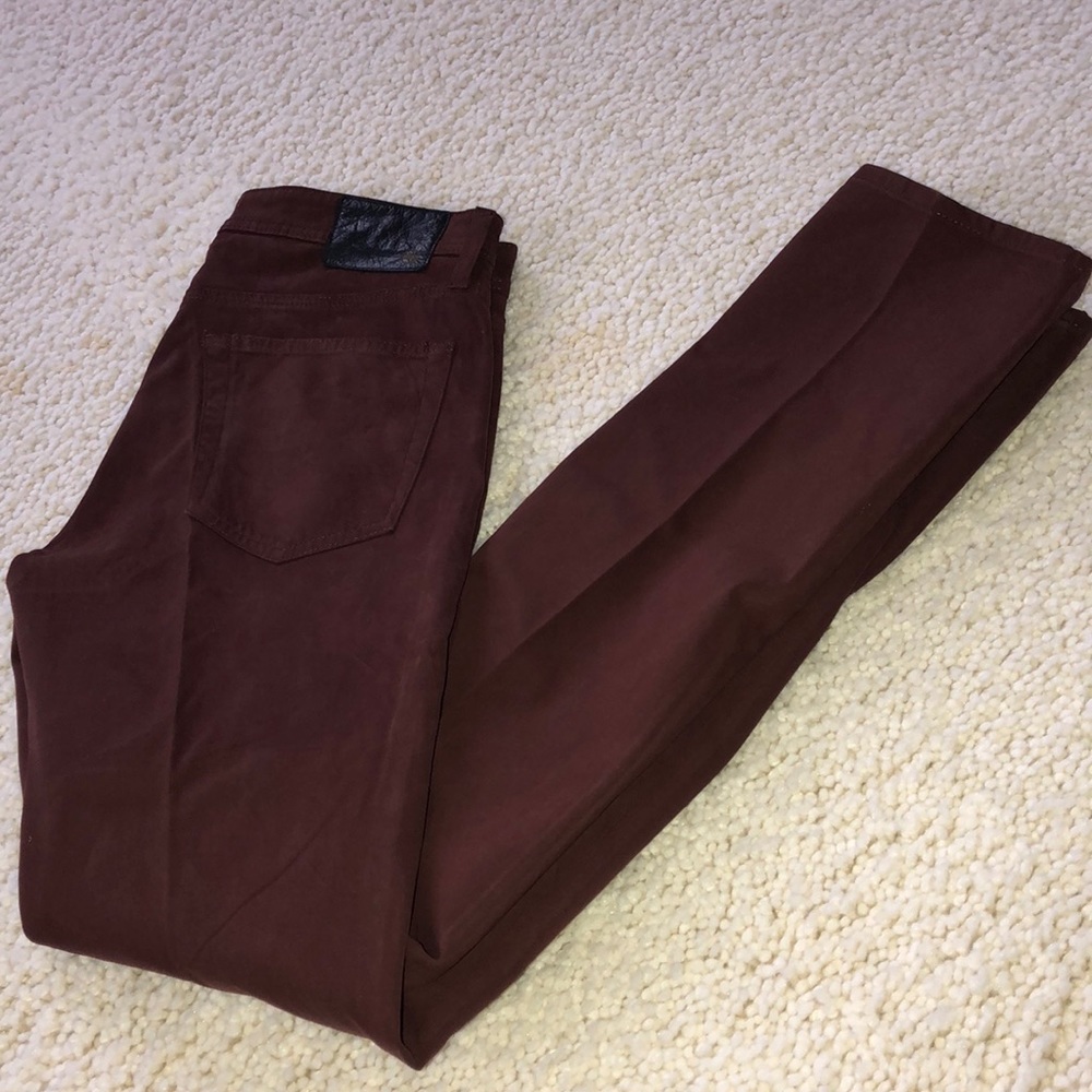Maroon AG Tellis Modern Slim Pants
